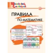 Правила по математике
