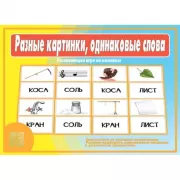 Разные картинки, одинаковые слова (омонимы)
