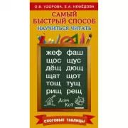 Самый быстрый способ научиться читать. Слоговые таблицы