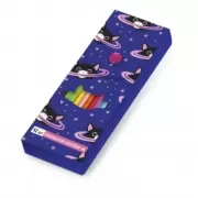 Космокот. Пластиковый пенал с карандашами