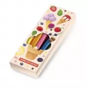 Рожок мороженого. Пластиковый пенал с фломастерами