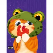 Котик с леденцом