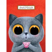 Котик с чашкой