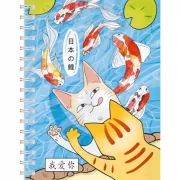 Котик с японскими карпами