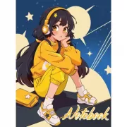 Девочка в наушниках