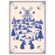 Гжель «Зайчики»