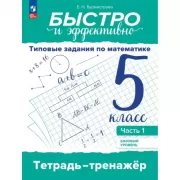 Быстро и эффективно. Типовые задания по математике. 5 класс. Базовый уровень. Тетрадь-тренажер. Часть 1