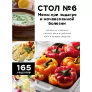 Стол №6. Меню при подагре и мочекаменной болезни. С рекомендациями специалиста